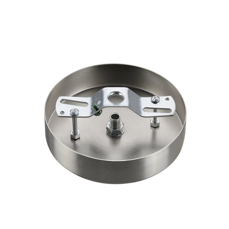 Brushed Nickel Round Light Fixture Canopy Kit
