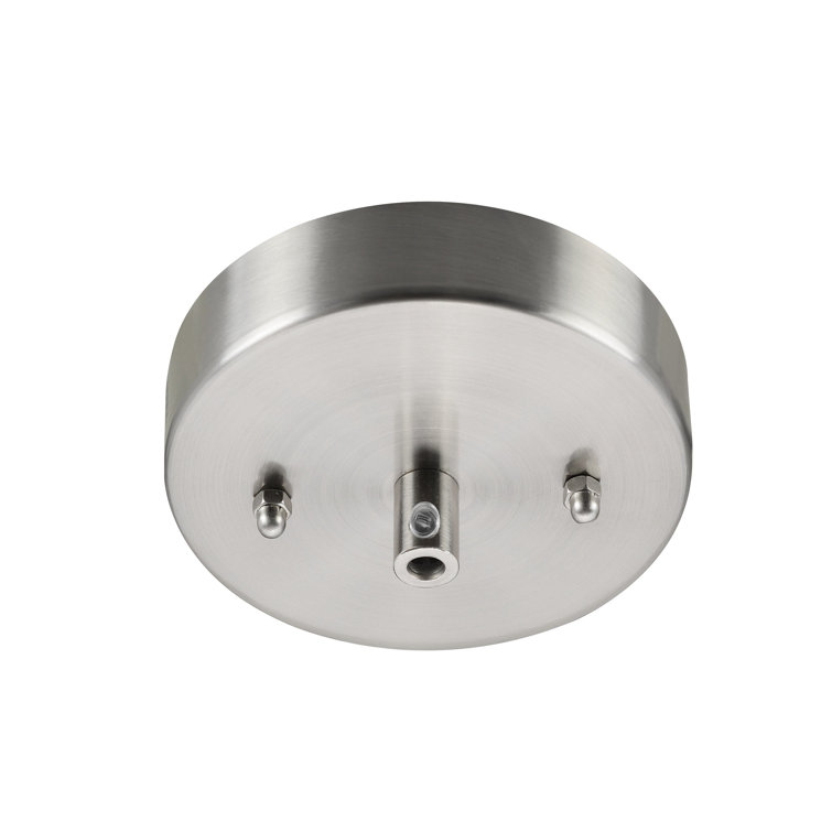 Brushed Nickel Round Light Fixture Canopy Kit