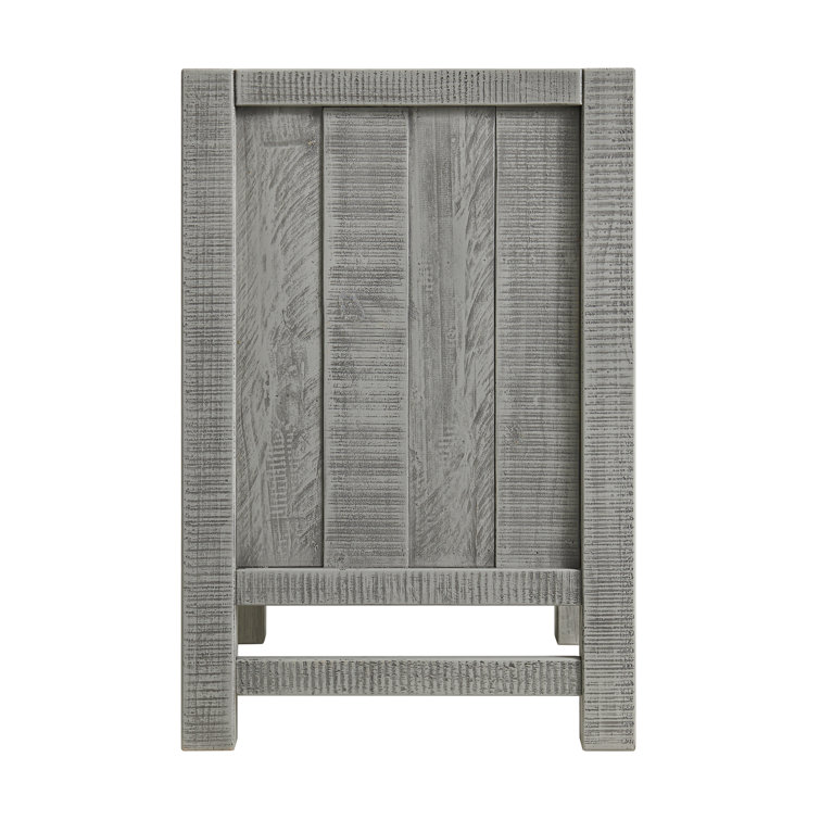 Arden Light Driftwood Pine Wood 4-Piece King Bedroom Set
