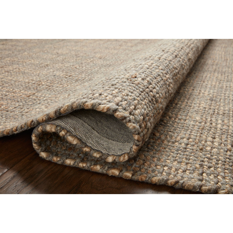 Handmade Mocha Wool Flat Woven Stripe Runner Rug 2'6"x7'6"
