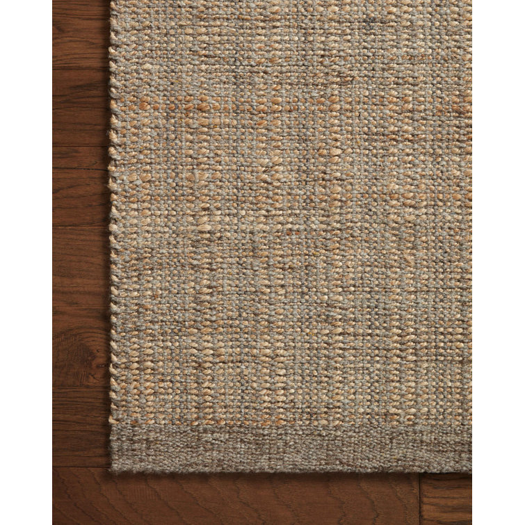 Handmade Mocha Wool Flat Woven Stripe Runner Rug 2'6"x7'6"