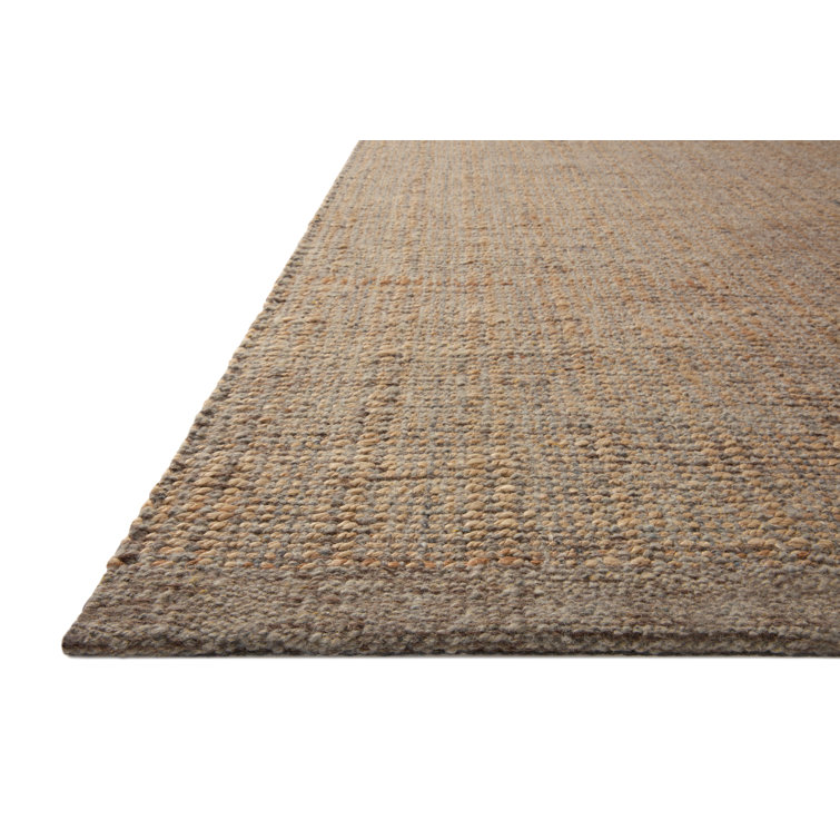 Handmade Mocha Wool Flat Woven Stripe Runner Rug 2'6"x7'6"