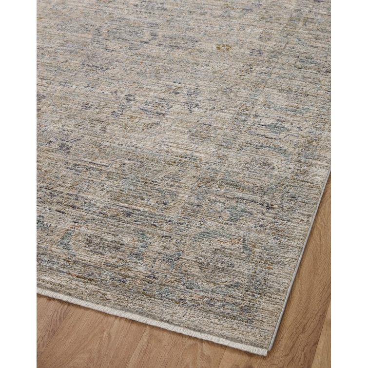 Katherine Beige and Mist Rectangular Synthetic Area Rug