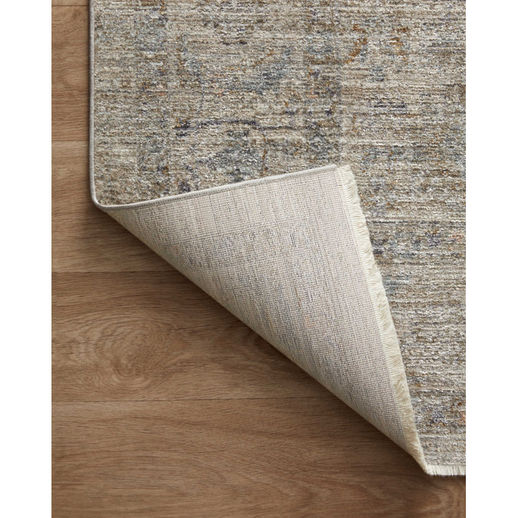 Katherine Beige and Mist Rectangular Synthetic Area Rug