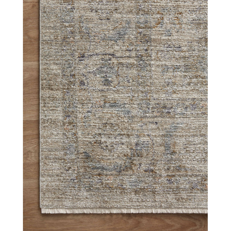 Katherine Beige and Mist Rectangular Synthetic Area Rug