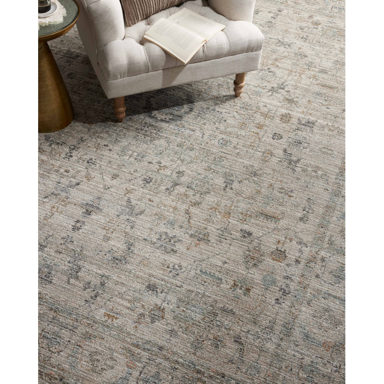 Katherine Beige and Mist Rectangular Synthetic Area Rug