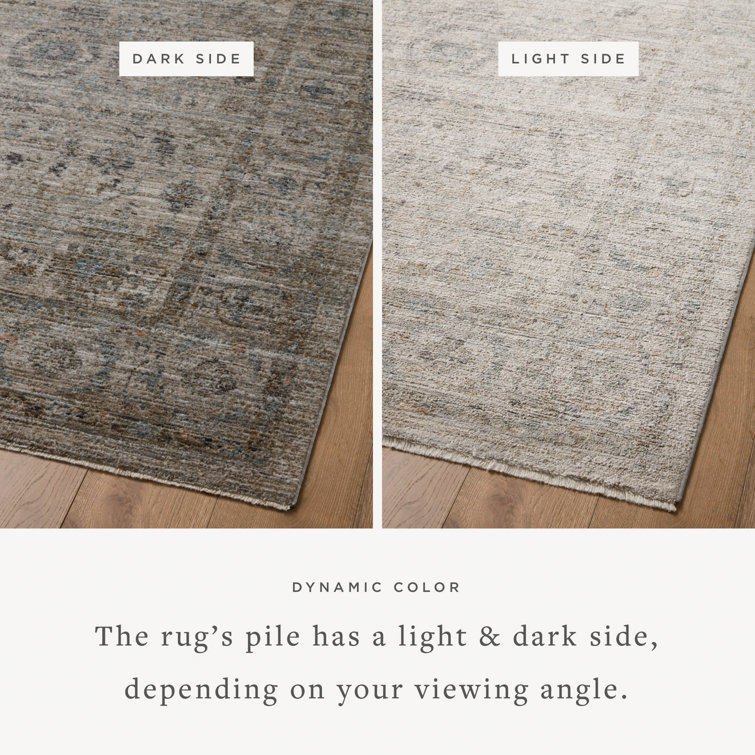 Katherine Beige and Mist Rectangular Synthetic Area Rug
