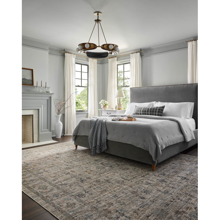 Katherine Beige and Mist Rectangular Synthetic Area Rug