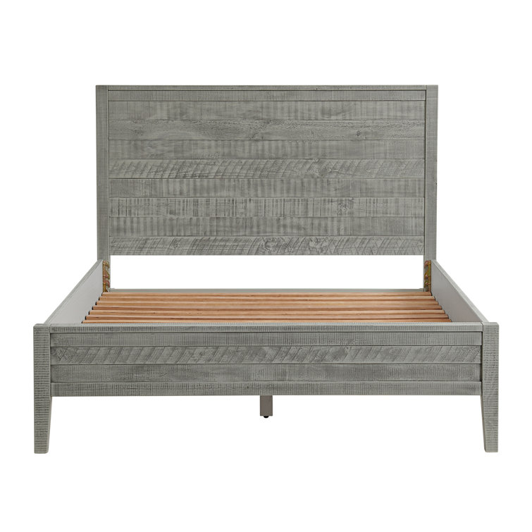 Arden 5-Piece Gray Pine Wood Bedroom Set with Queen Bed