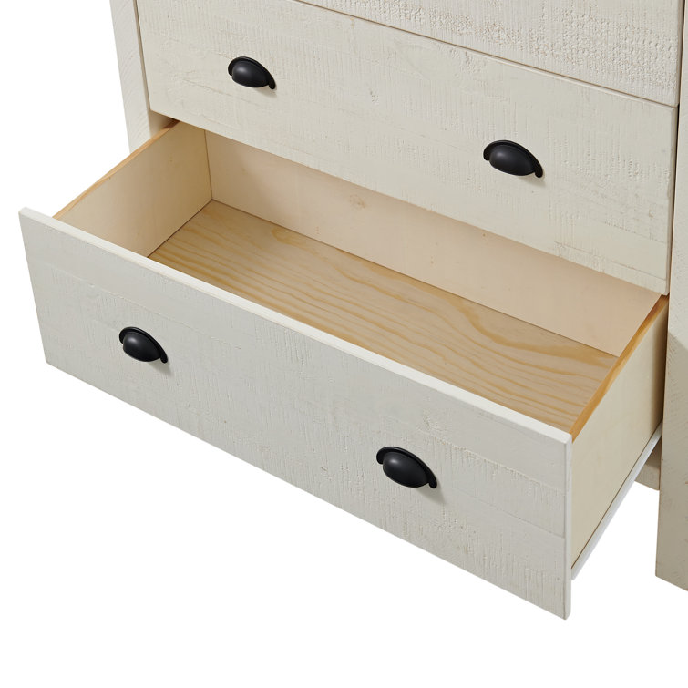 Arden Light Driftwood Pine Wood 4-Piece King Bedroom Set