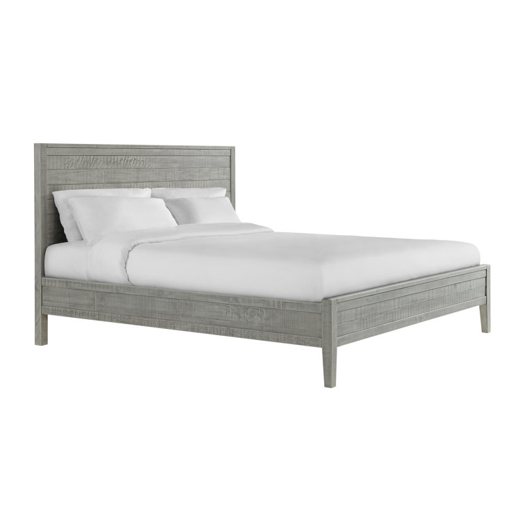 Arden Light Driftwood Solid Pine 5-Piece Bedroom Set with King Bed
