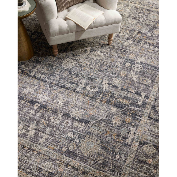 Handmade Gray Synthetic Stain-resistant Rectangular Area Rug