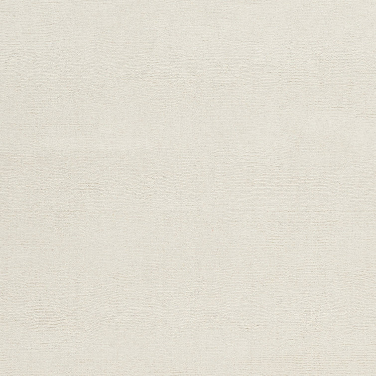 Ivory Wool Handmade Rectangular 6' x 9' Area Rug