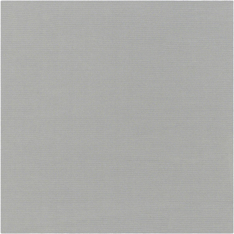Handmade Gray Wool Square 8' Rug