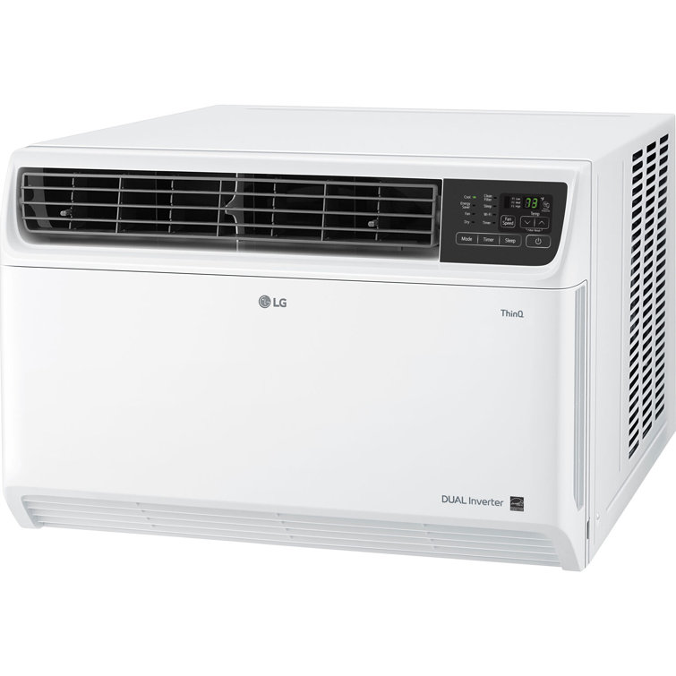 18,000 BTU White Smart Window Air Conditioner with Remote