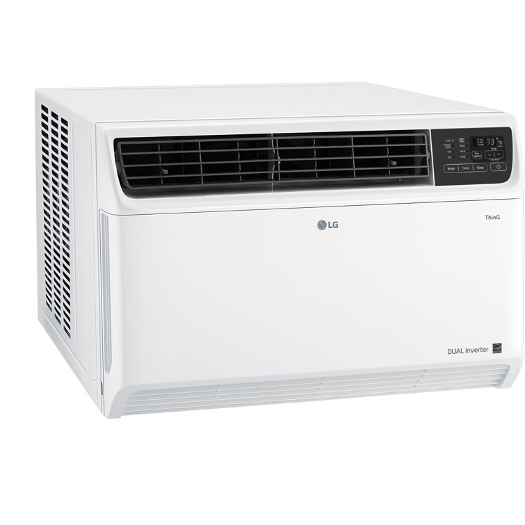 18,000 BTU White Smart Window Air Conditioner with Remote