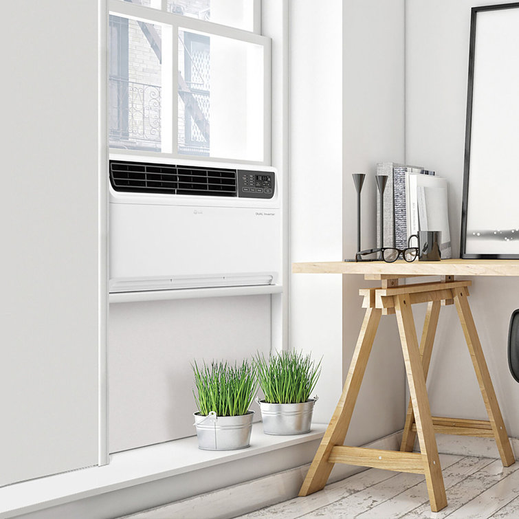 18,000 BTU White Smart Window Air Conditioner with Remote