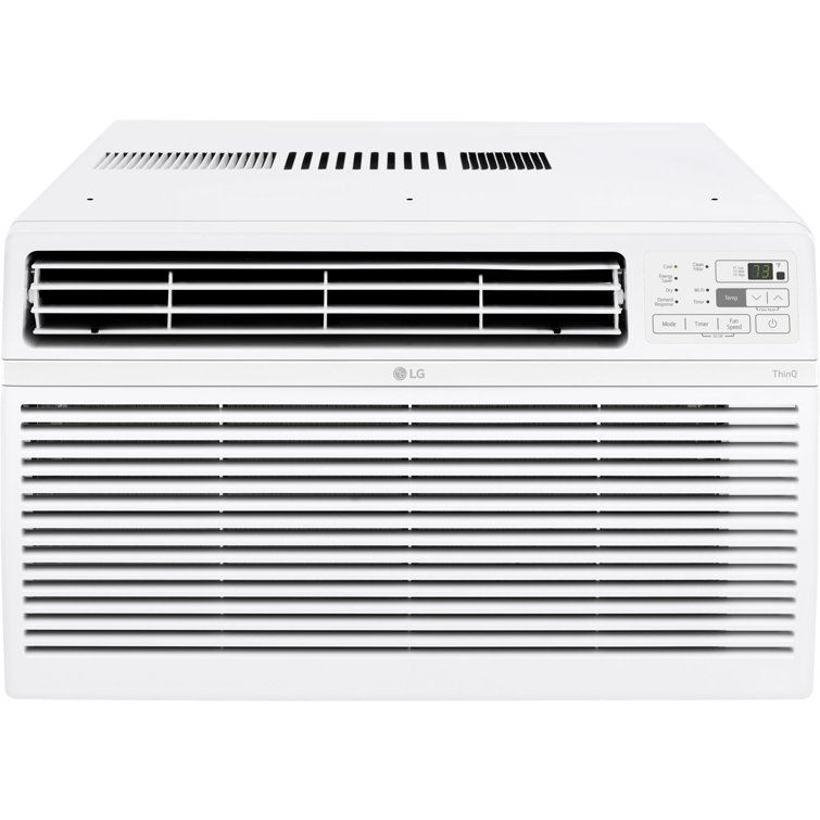 LG 12,000 BTU White Smart Window Air Conditioner with Wi-Fi and Remote