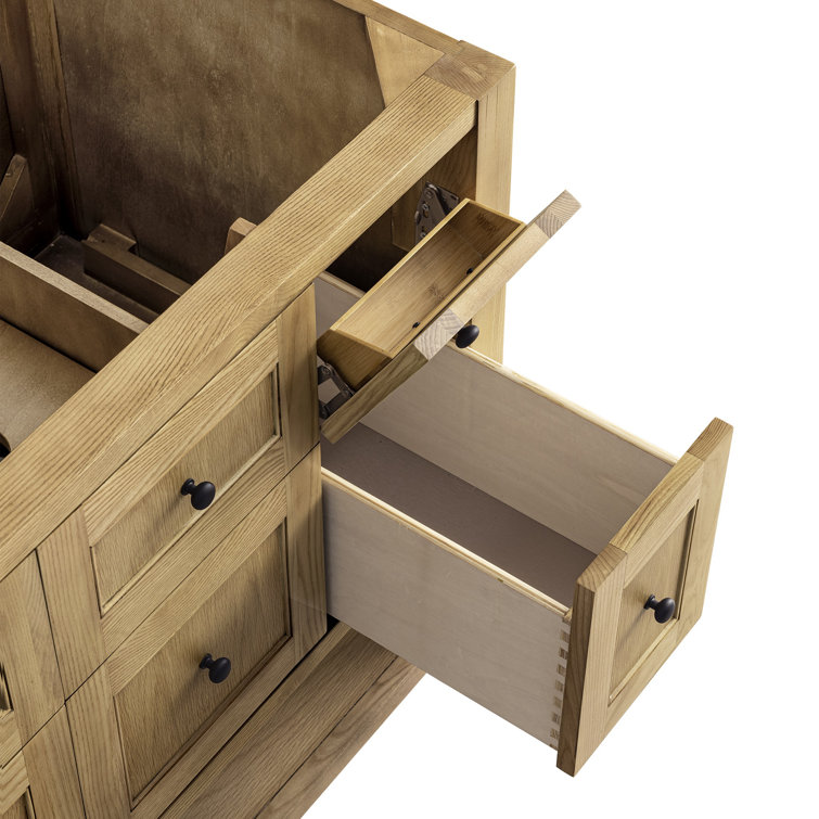 Breckenridge 36" Light Oak Single Vanity Base with Shelf