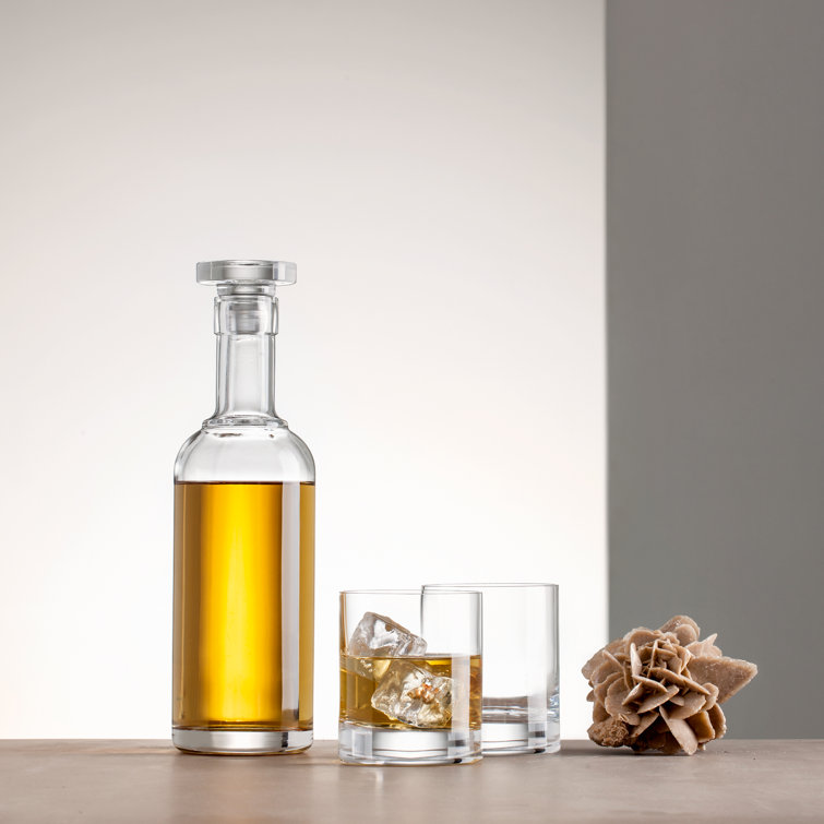 Luigi Bormioli Classico 13.5 oz Clear Crystal Whiskey Glass Set