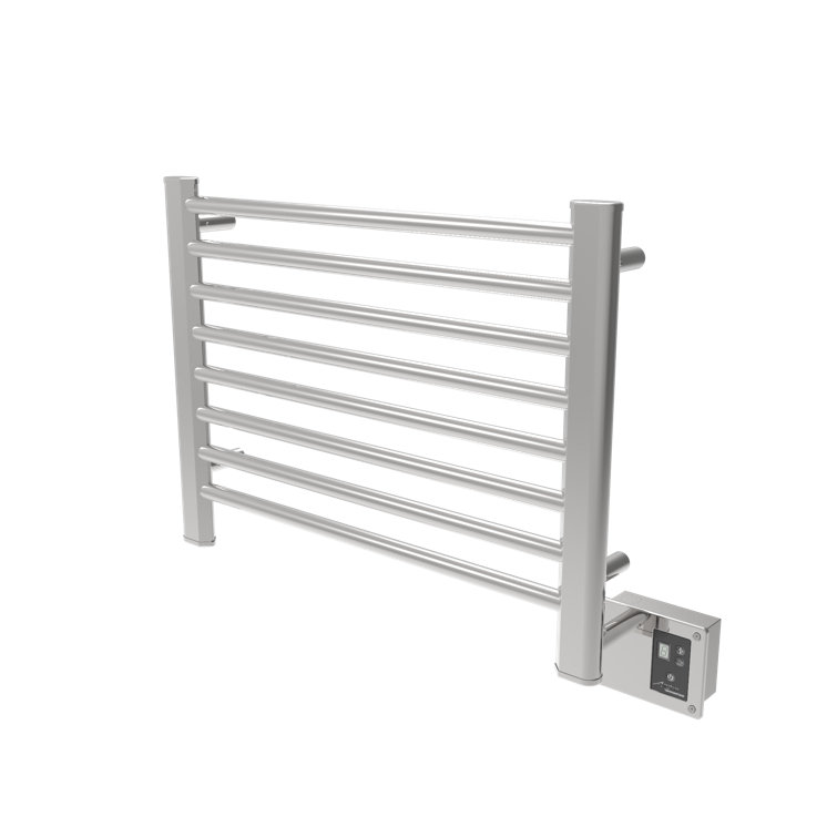Polished Nickel Modern Wall Mount Electric Towel Warmer