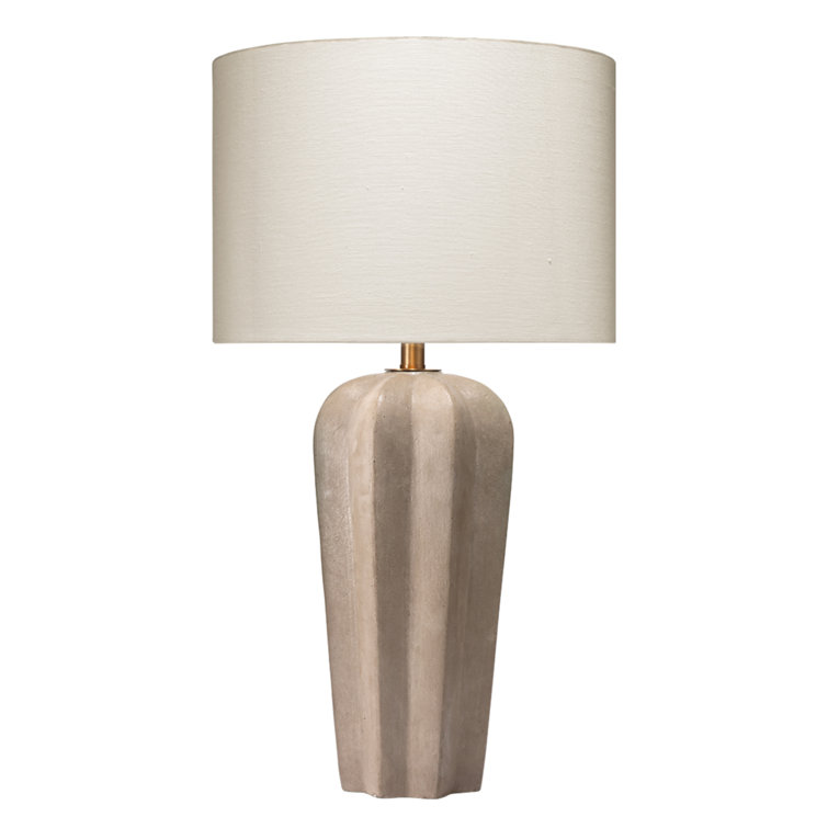 Raleigh 19.5'' White Concrete Buffet Table Lamp with 3-Way Switch