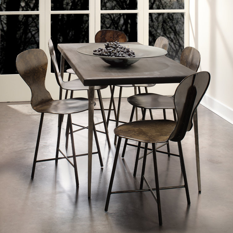 McCallan Acid Washed Metal Dining Chair