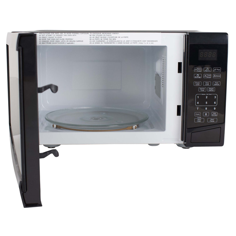 Avanti Black Compact Digital Microwave Oven for RV