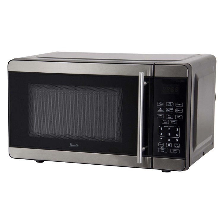 Avanti 0.7 cu ft Stainless Steel and Black Countertop Microwave Oven