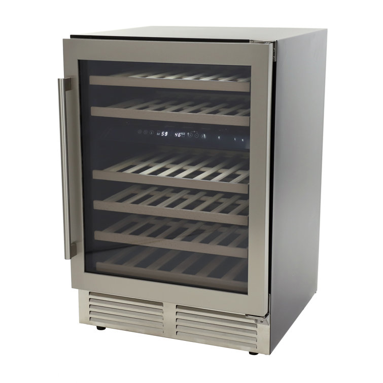 Avanti 46 Bottle Dual-Zone Designer Wine Cooler with Wooden Shelves