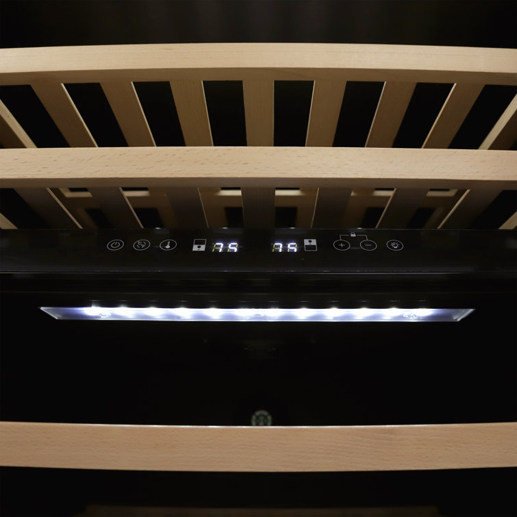 Avanti 46 Bottle Dual-Zone Designer Wine Cooler with Wooden Shelves