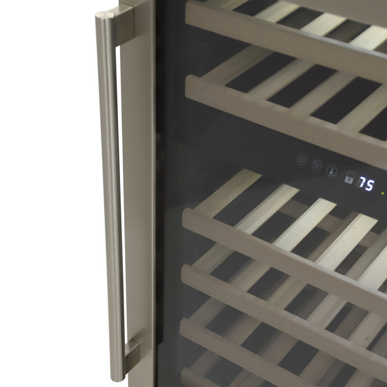 Avanti 46 Bottle Dual-Zone Designer Wine Cooler with Wooden Shelves