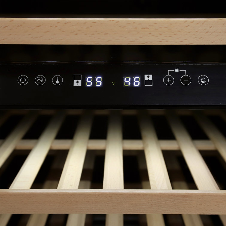 Avanti 46 Bottle Dual-Zone Designer Wine Cooler with Wooden Shelves
