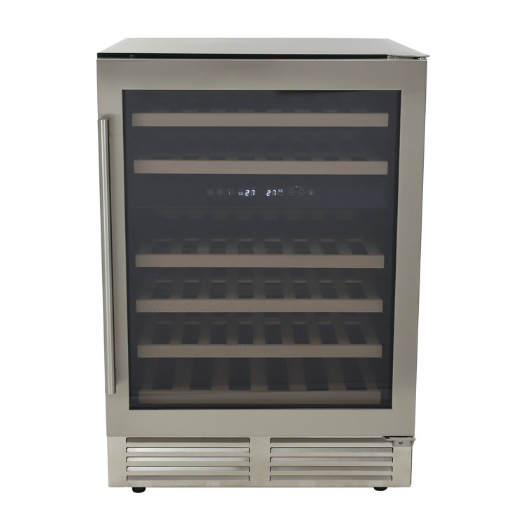 Avanti 46 Bottle Dual-Zone Designer Wine Cooler with Wooden Shelves