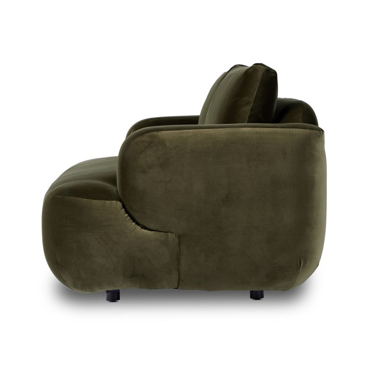 Surrey Olive Green Cotton Blend Modern Sofa