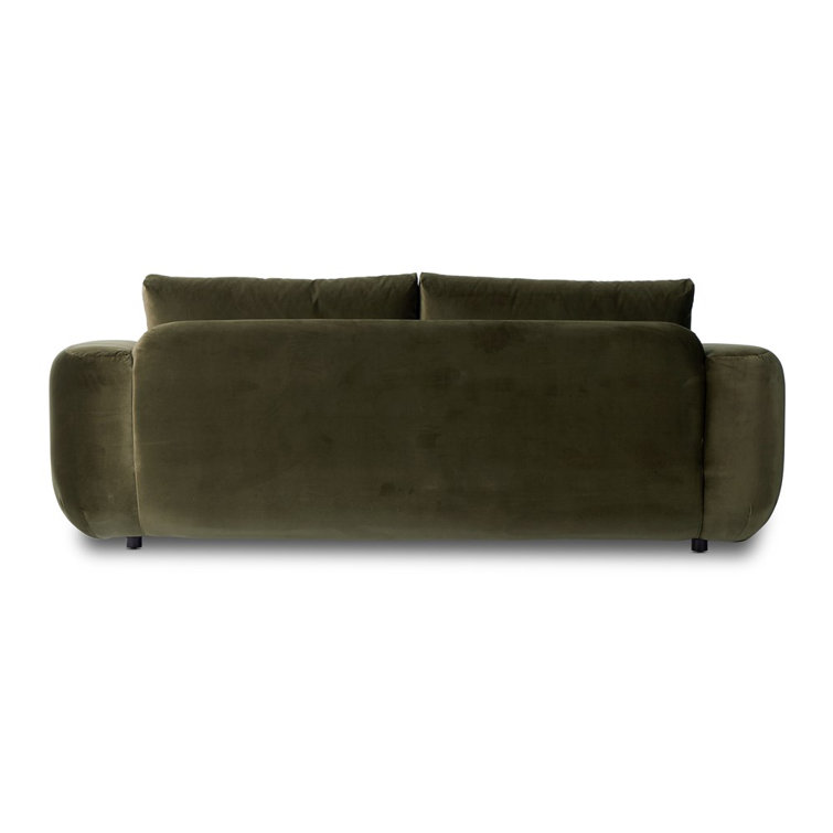Surrey Olive Green Cotton Blend Modern Sofa