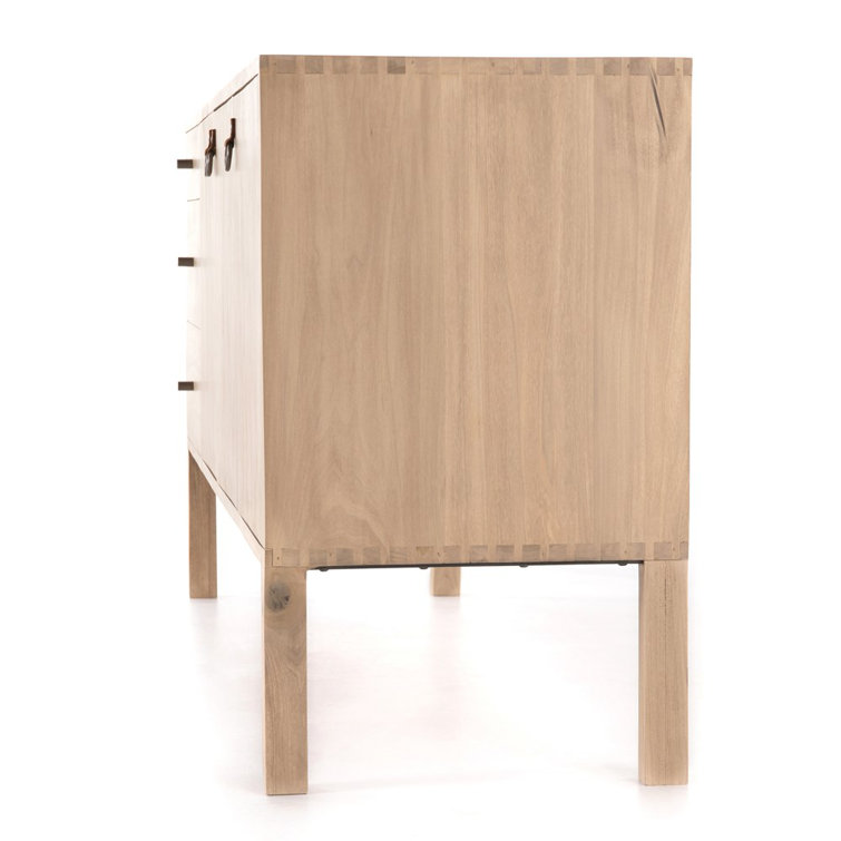 Isador Contemporary 74'' Brown Solid Poplar Sideboard