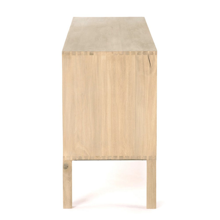 Isador Contemporary 74'' Brown Solid Poplar Sideboard