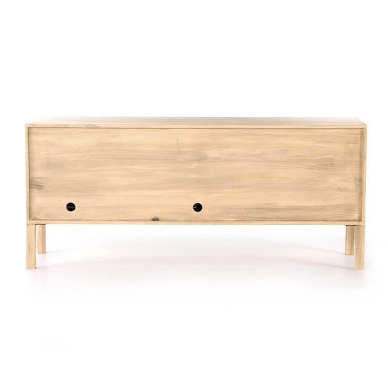 Isador Contemporary 74'' Brown Solid Poplar Sideboard