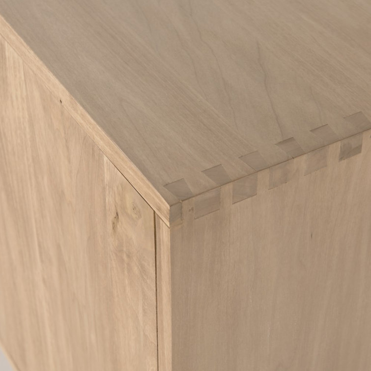 Isador Contemporary 74'' Brown Solid Poplar Sideboard