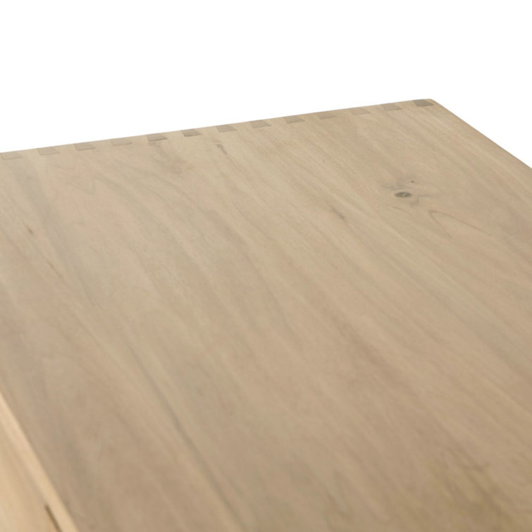 Isador Contemporary 74'' Brown Solid Poplar Sideboard