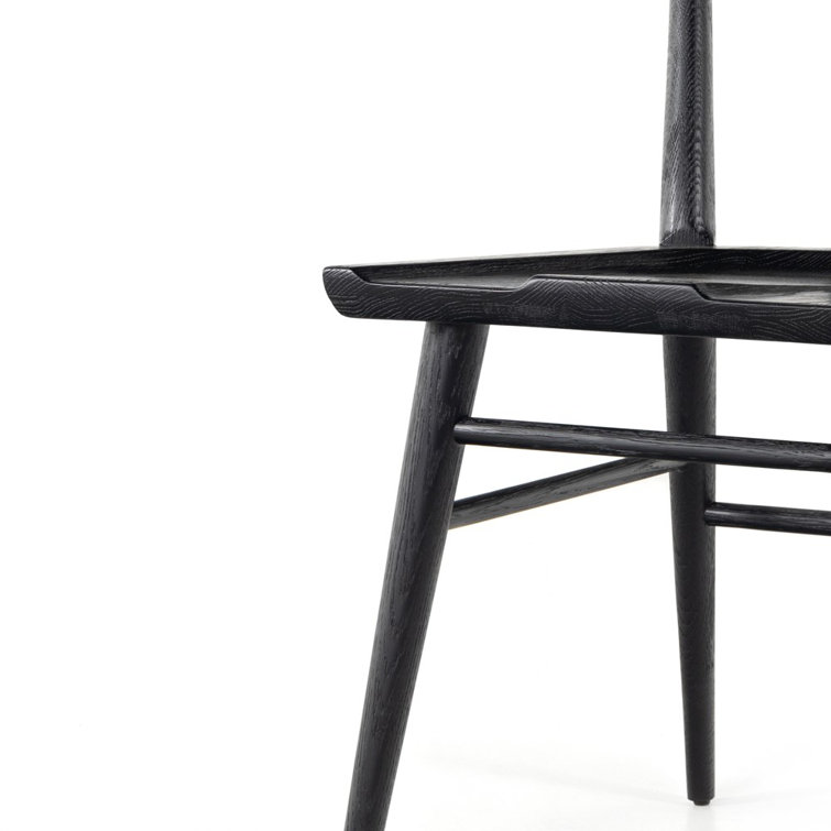 Belfast Traditional Black Oak Windsor Side Chair