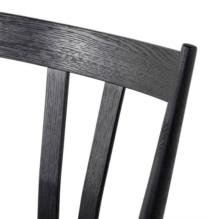 Belfast Traditional Black Oak Windsor Side Chair