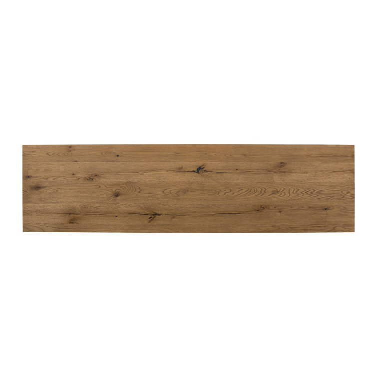 Eaton Contemporary Amber Oak & Black Resin Sideboard