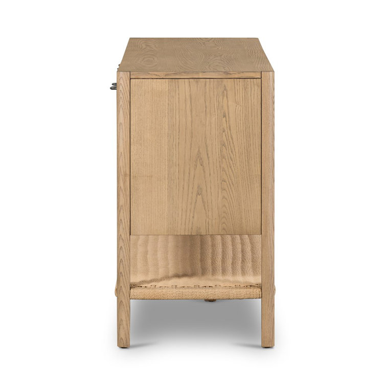 Zuma Contemporary 72'' Brown Sideboard in Ash with Iron Pulls