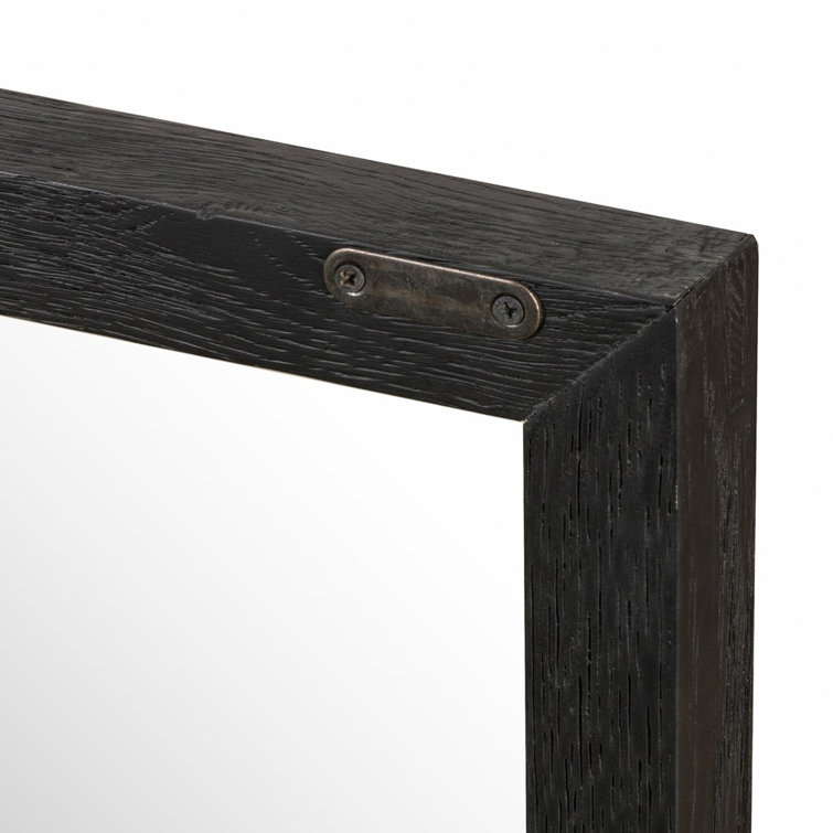 Sonata 78'' Black and Oak Sideboard with Glass Doors