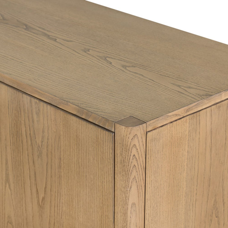 Zuma Contemporary 72'' Brown Sideboard in Ash with Iron Pulls