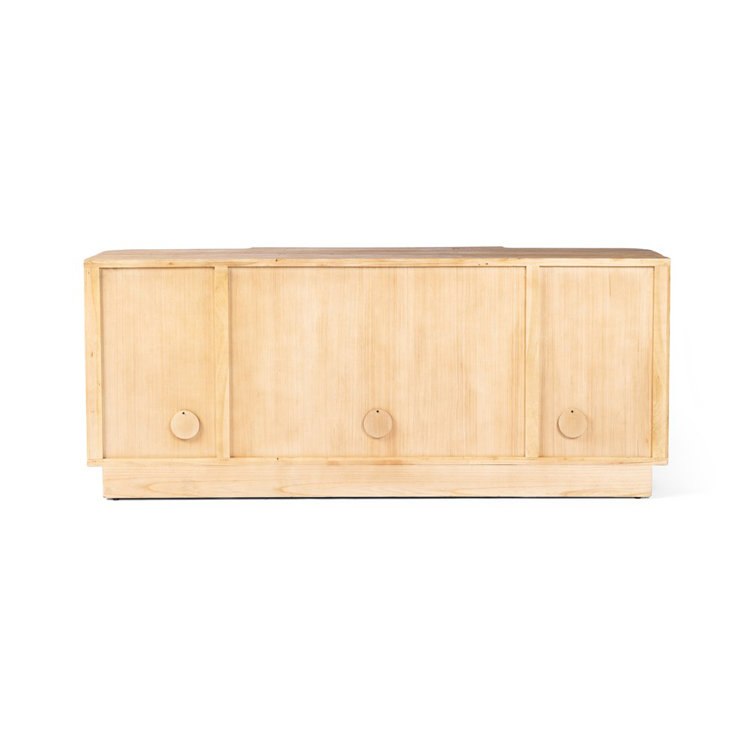 Allandale Natural Reclaimed Elm 72'' Sideboard with Plinth Base