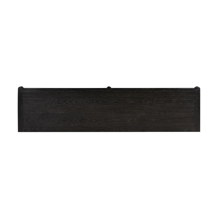Susie 78.75'' Distressed Black Solid Oak Sideboard