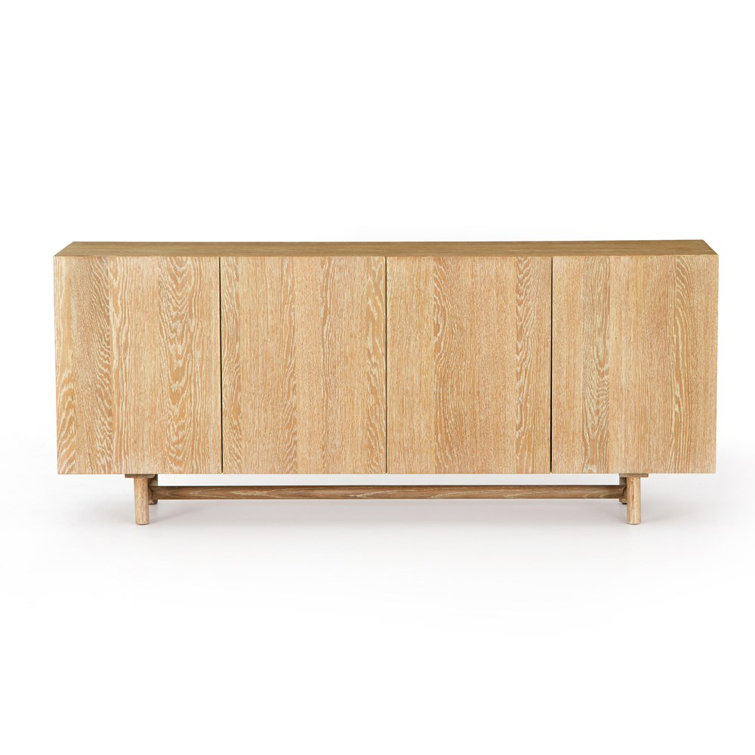 Mika 72'' Whitewashed Oak Veneer Sideboard